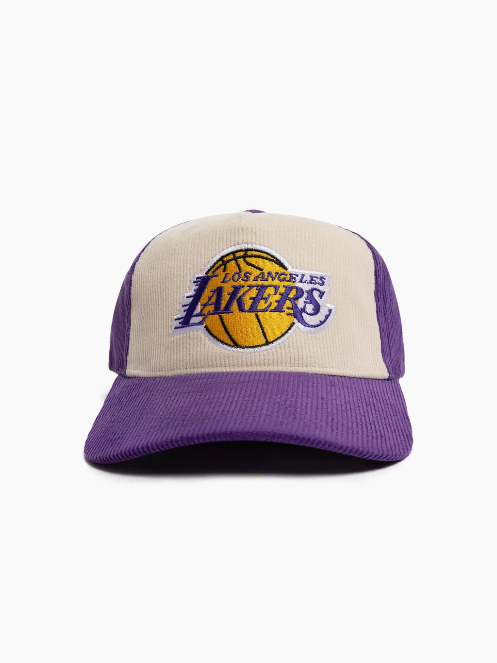 Mitchell & Ness Los Angeles Lakers Front Row Pinch Panel Snapback