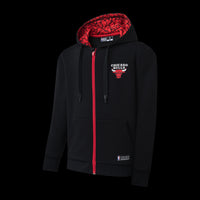 NBA Chicago Bulls Back Print Kids' Regular Fit Zipped Hoodie