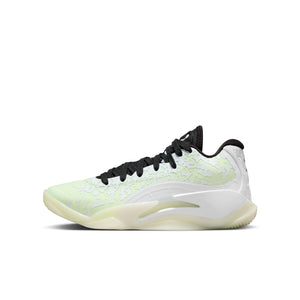 Zion 3 Big Kids' Basketball Shoes WHITE/WHITE-BLACK-BARELY VOLT