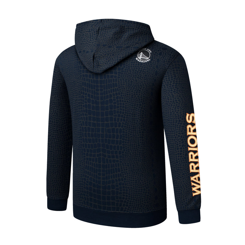 NBA Snake Texture Regular Fit Hoodie - Golden State Warriors