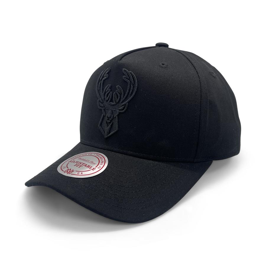 Mitchell & Ness Black Team Logo MVP Bucks Snapback Cap