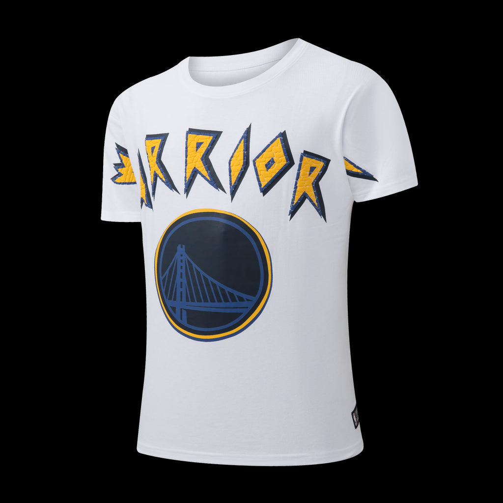 NBA Golden State Warriors Front Puff Print Oversized T-Shirt