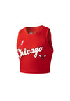 NBA Team Print Cropped Tank - BULLS