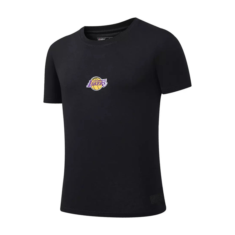 NBA Basics Embroidered Team Logo Loose Fit Mens T-Shirt - Los Angeles Lakers