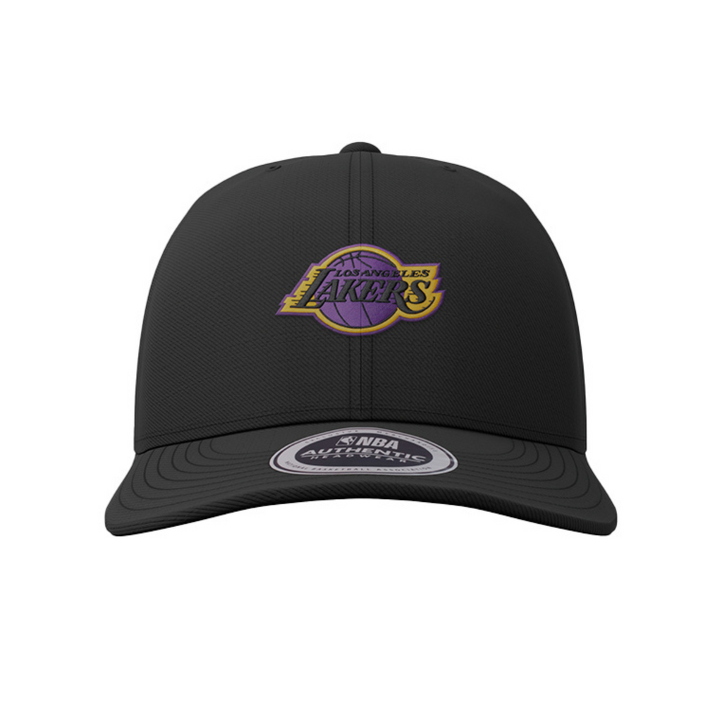 NBA Metallic Raised Embroidery Structured Curve Cap - Los Angeles Lakers