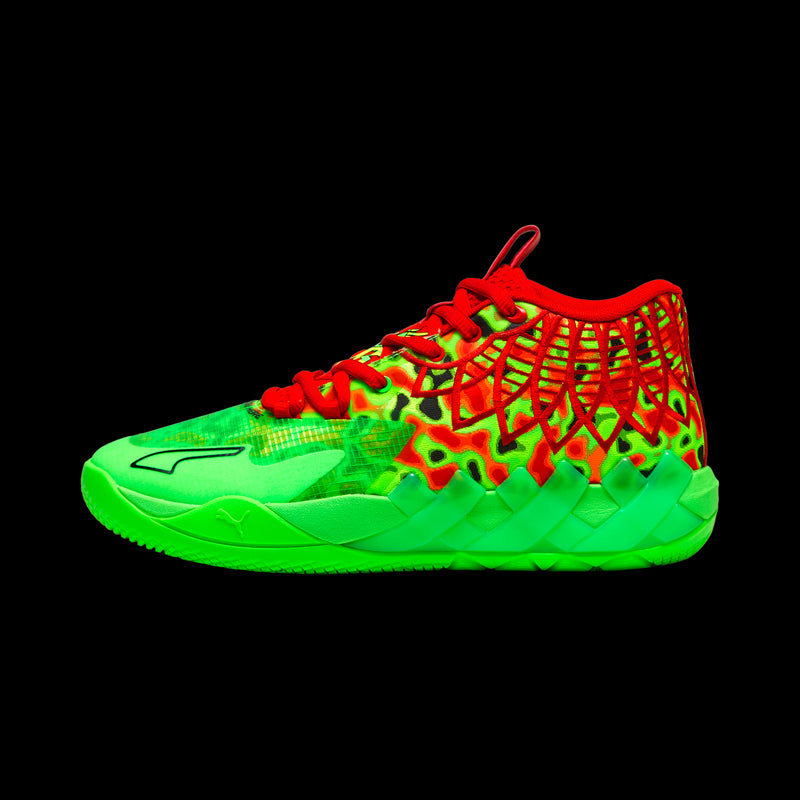 MB.01 Thermal Fluro Green Pes-PUMA Red