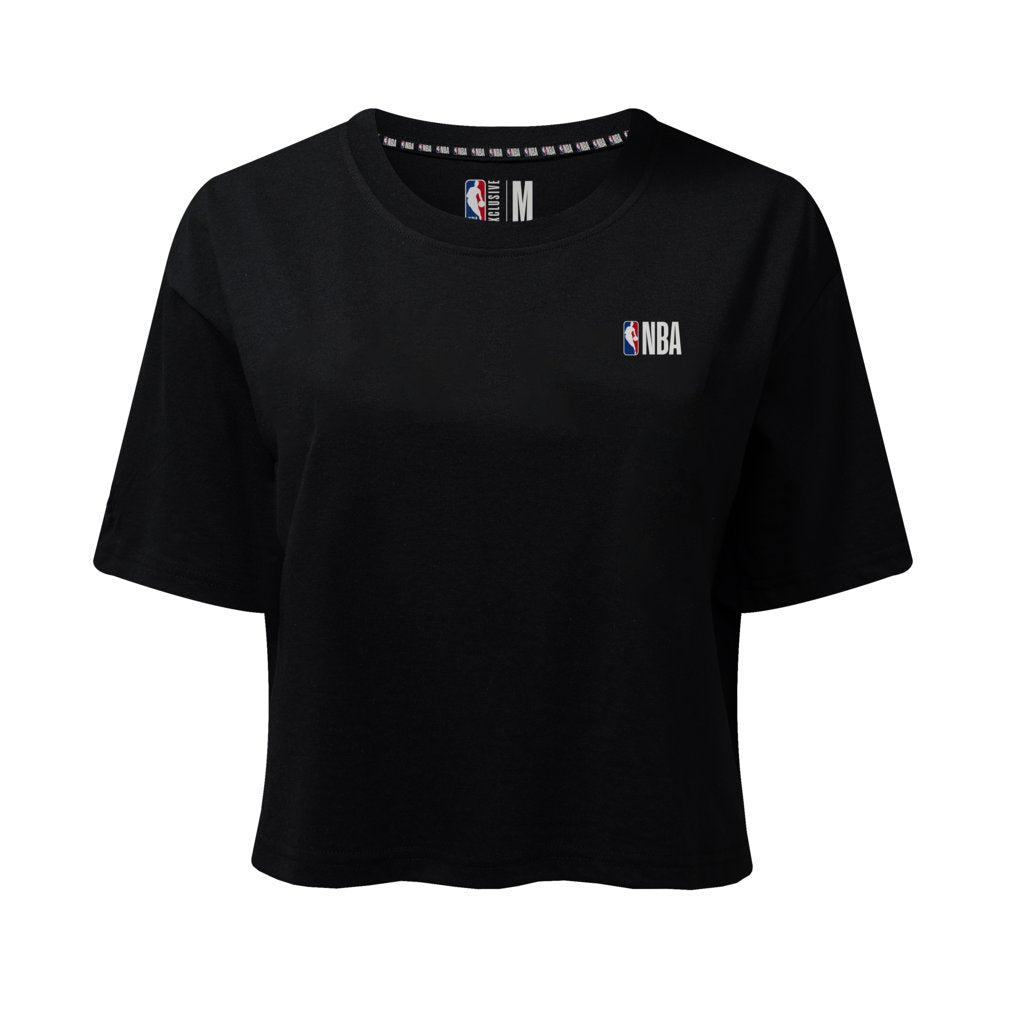 NBA BASIC CROP TOP - BLACK