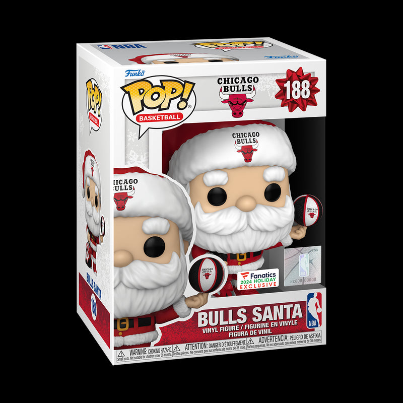 Bulls santa funko