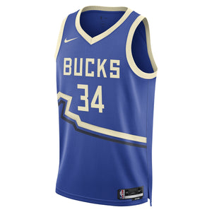 Giannis Antetokounmpo Milwaukee Bucks 2024/25 City Edition Men's Nike Dri-FIT NBA Swingman Jersey