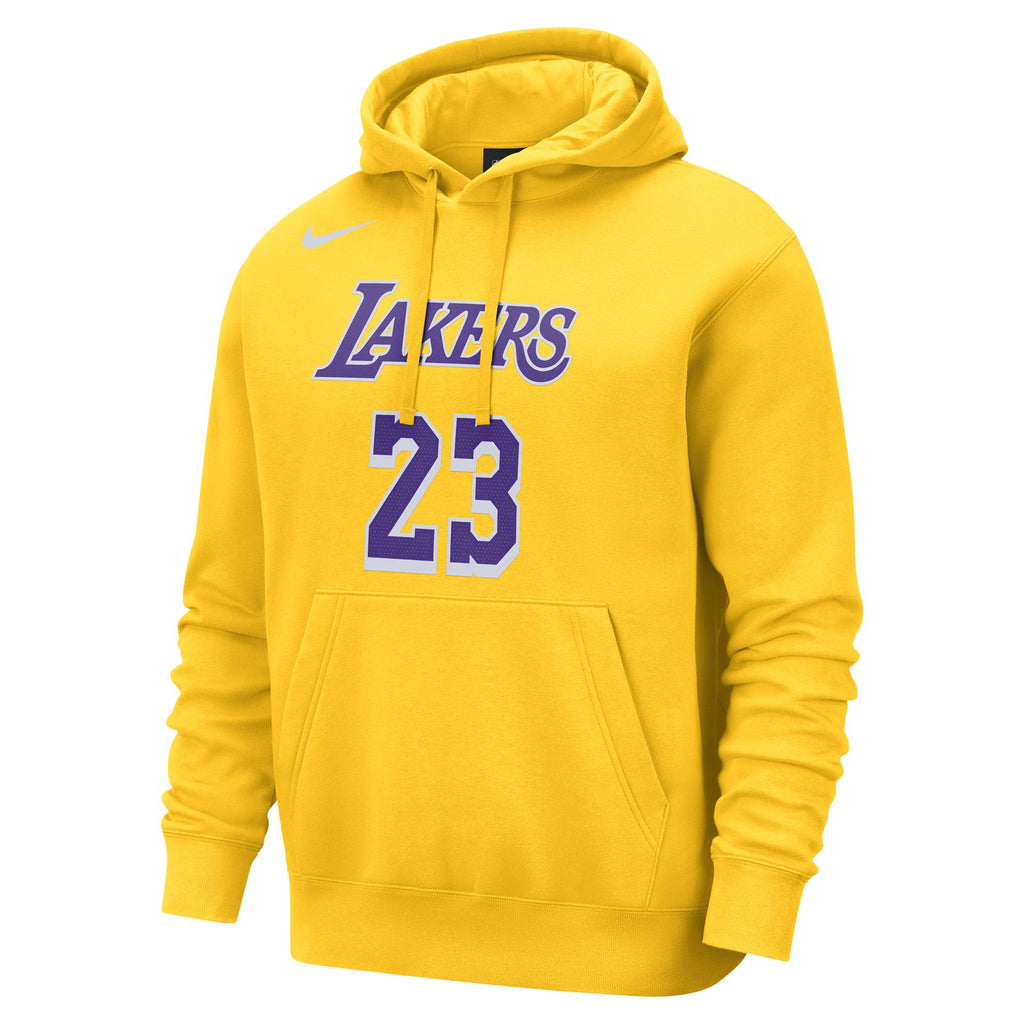 LeBron James Los Angeles Lakers Club Men's Nike NBA Pullover Hoodie