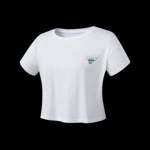 NBA Back Holographic Print Boxy Fit T-shirt - Chicago Bulls