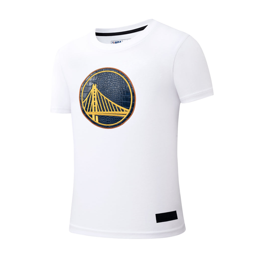 NBA Snake Texture Patch Regular Fit T-shirt - Golden State Warriors