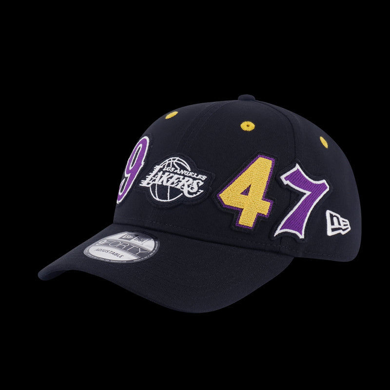 Los Angeles Lakers Bulls Mix League Patch Black 9Forty Cap