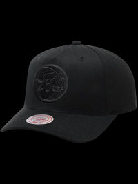 Mitchell & Ness Black Team Logo MVP 76ers Snapback Cap