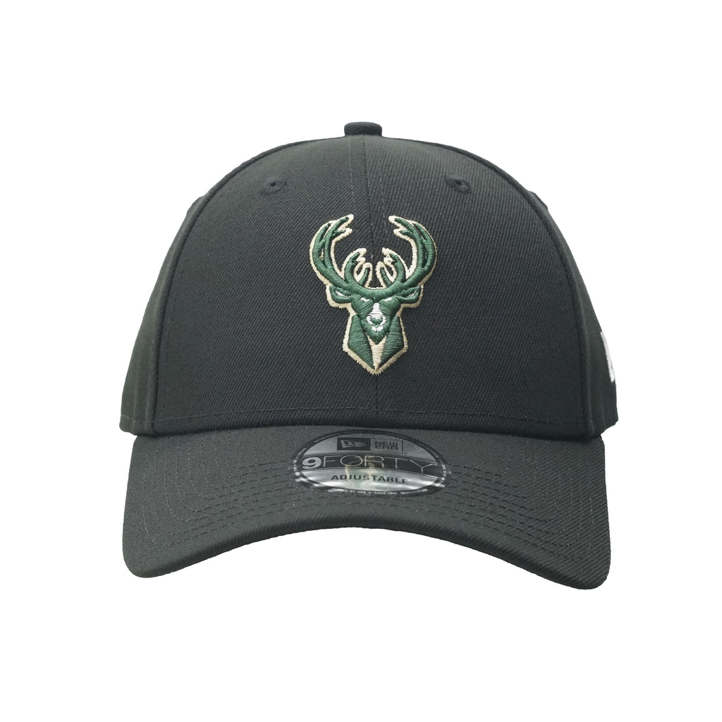 New Era NBA Black 9FORTY Snapback Cap - Milwaukee Bucks