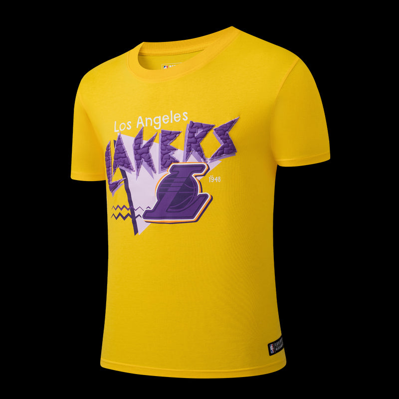 NBA Los Angeles Lakers Front Cracked And Puff Print Regular Fit