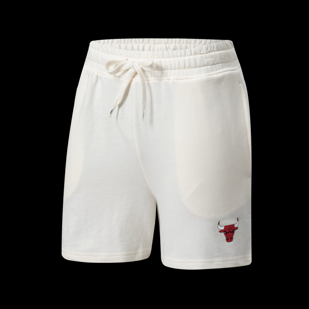 NBA Team Logo Print Regular Fit Short - OFF WHITE1, BULLS