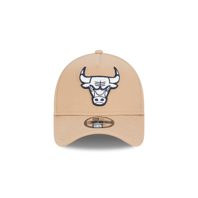 NEW ERA - CHICAGO BULLS 9FORTY A-FRAME CAP - CAMEL/OCEANSIDE BLUE