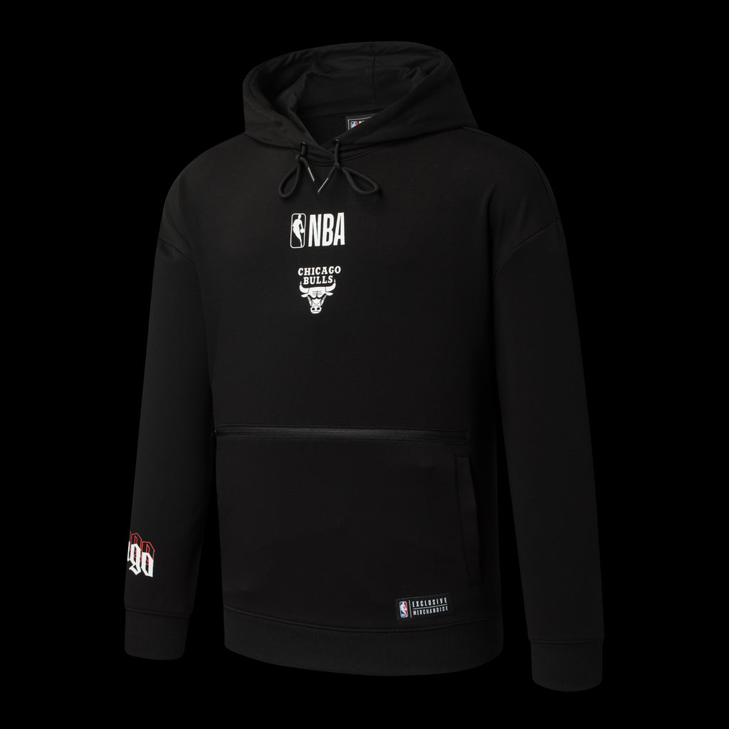 NBA Double Front Pocket Loose Fit Hoodie - Chicago Bulls