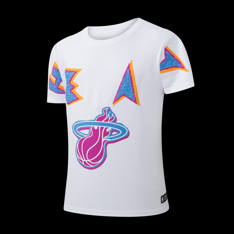 NBA Miami Heat Front Puff Print Oversized T-Shirt