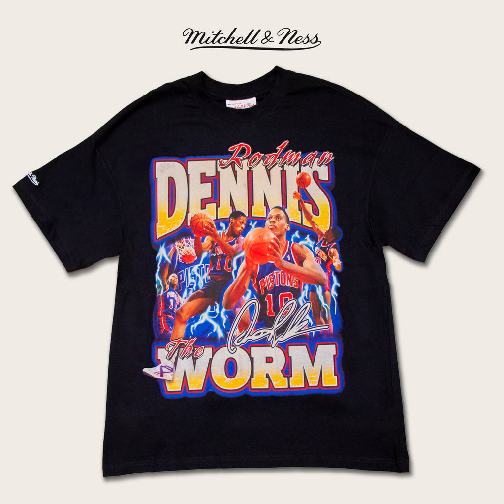 Mitchell & Ness Detroit Pistons Dennis Rodman Rookie Season T-Shirt