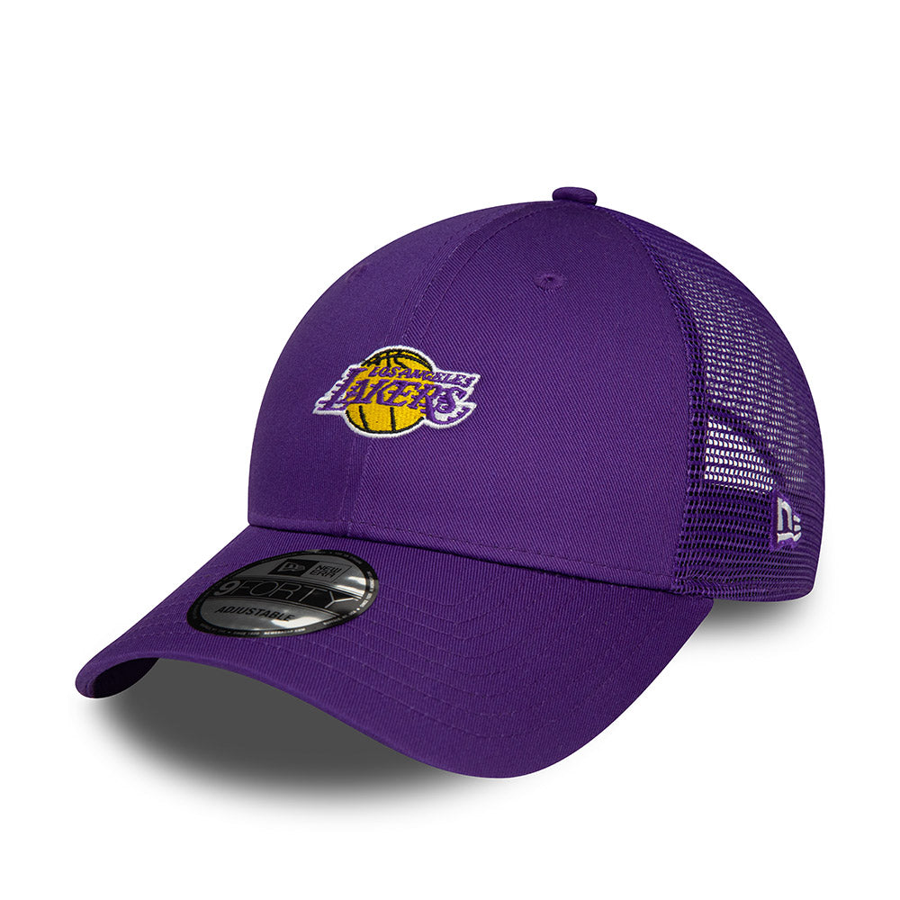 Los Angeles Lakers Home Field 9FORTY Adjustable Trucker Cap