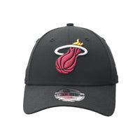 New Era NBA Black 9FORTY Snapback Cap - Miami Heat