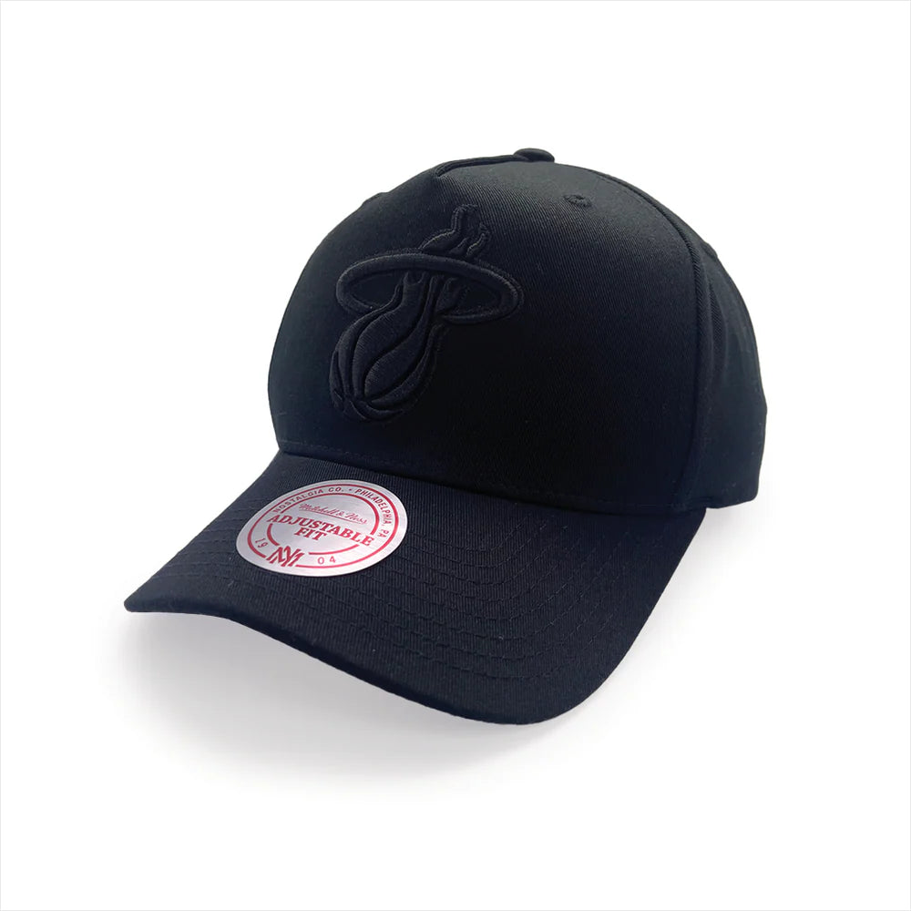 Mitchell & Ness Black Team Logo MVP Heat Snapback Cap
