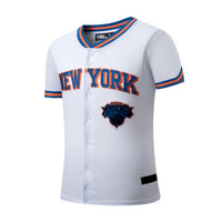 NBA Front Wordmark Patch Regular Fit Jersey - New York Knicks