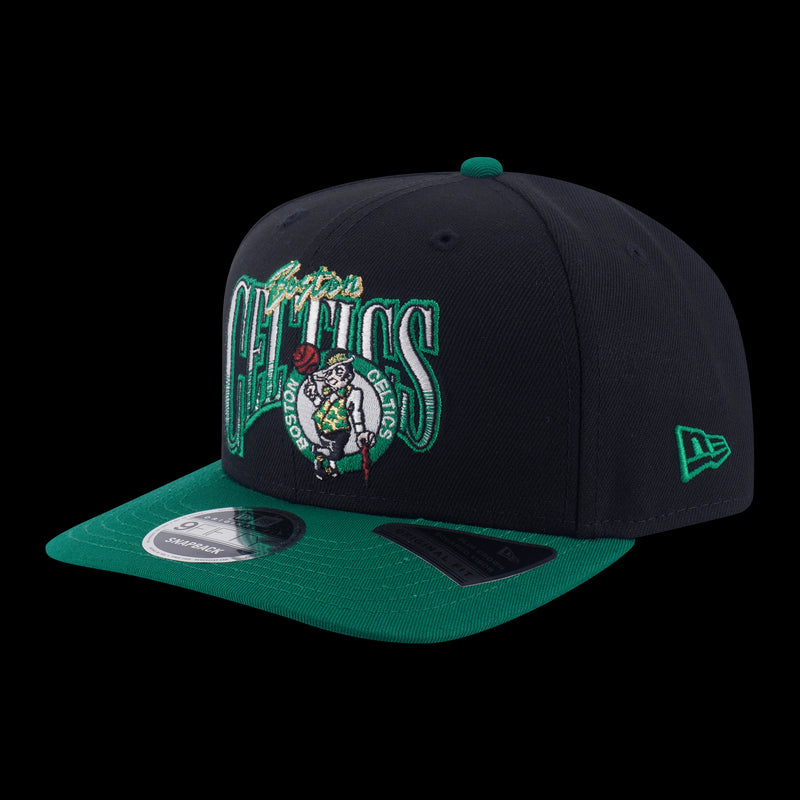 New Era Boston Celtics Nba Infilled Black 9Fifty Of Pcv Cap