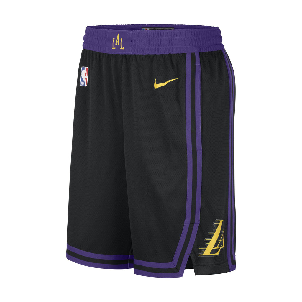 Los Angeles Lakers 2023/24 City Edition Nike NBA Swingman Jersey Shorts