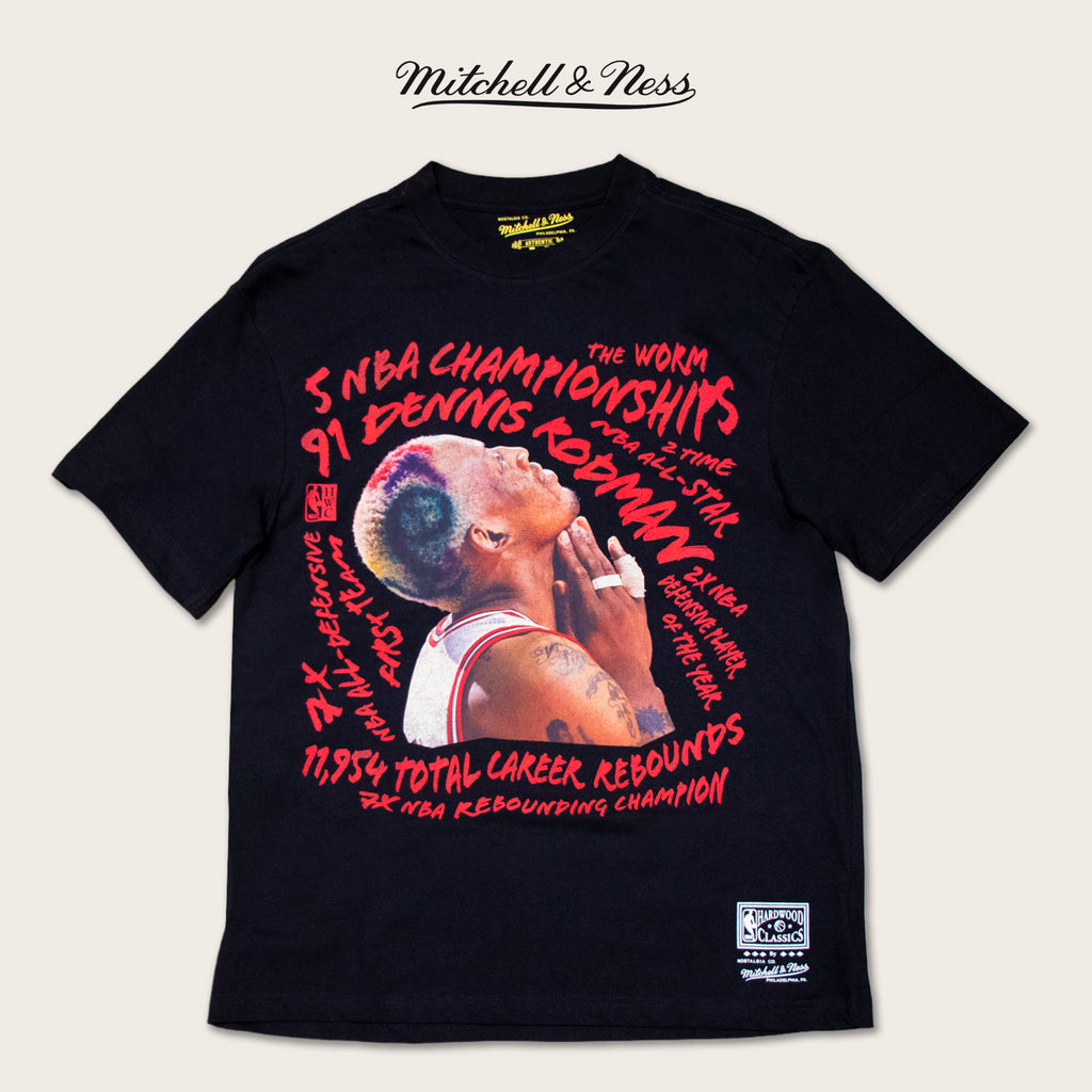 Mitchell & Ness Chicago Bulls Dennis Rodman Abstract Player Tee