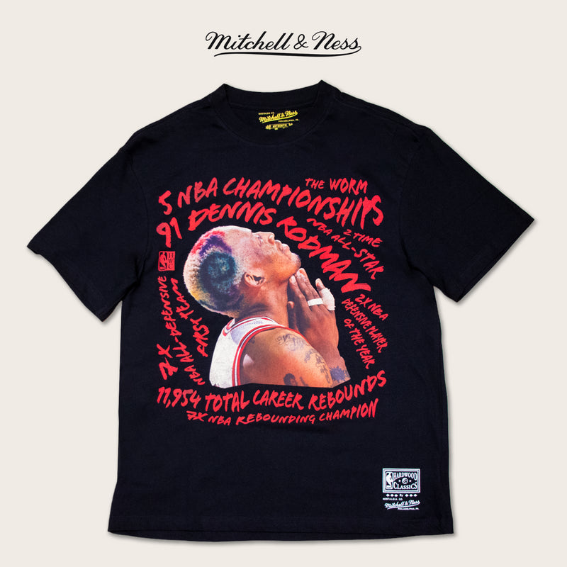 Mitchell & Ness Chicago Bulls Dennis Rodman Abstract Player Tee