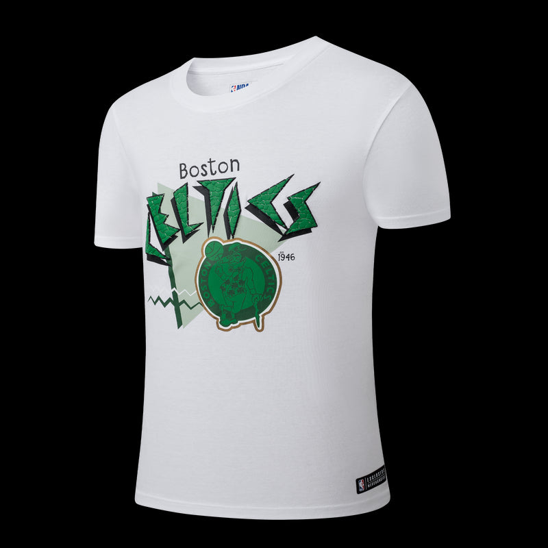 NBA Boston Celtics Front Cracked And Puff Print Regular Fit