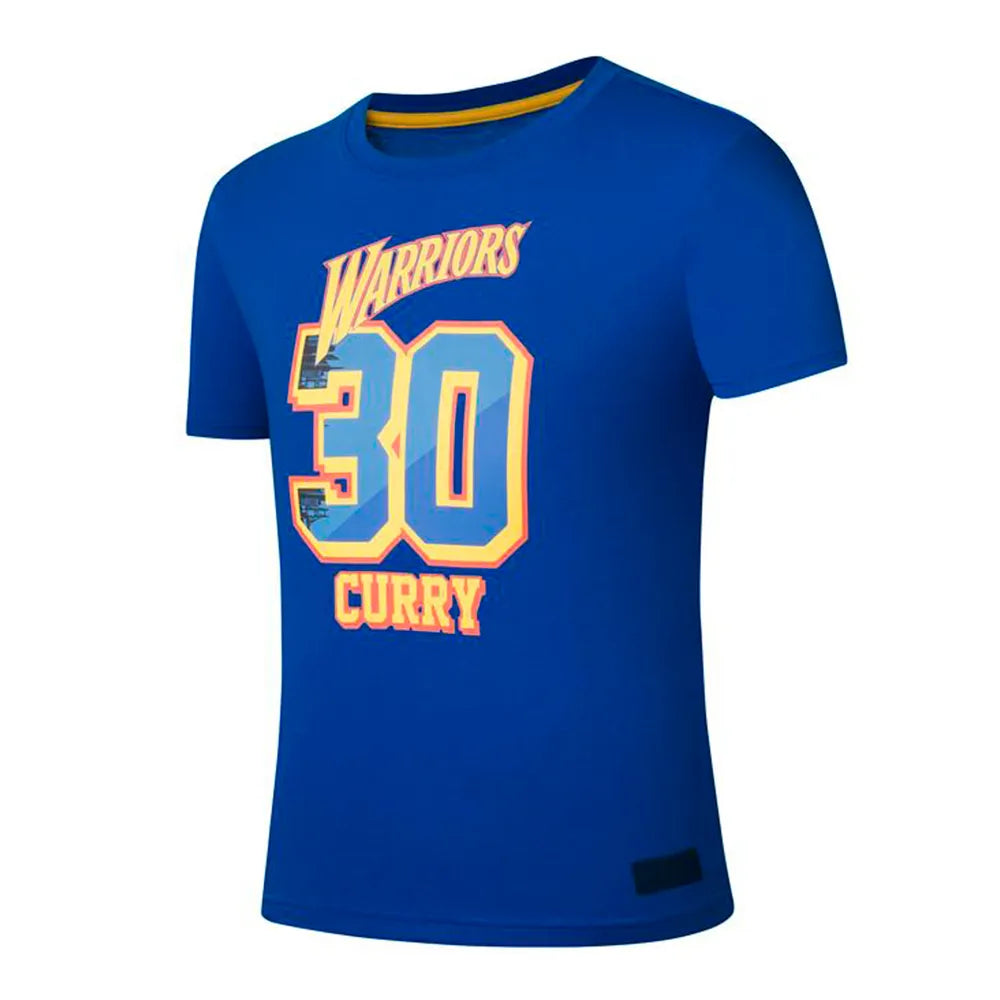 NBA Loose Fit Rubber Print Mens T-shirt - Curry Golden State Warriors