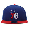 New Era 9FIFTY Philideliphia 76ers Majestic Blue