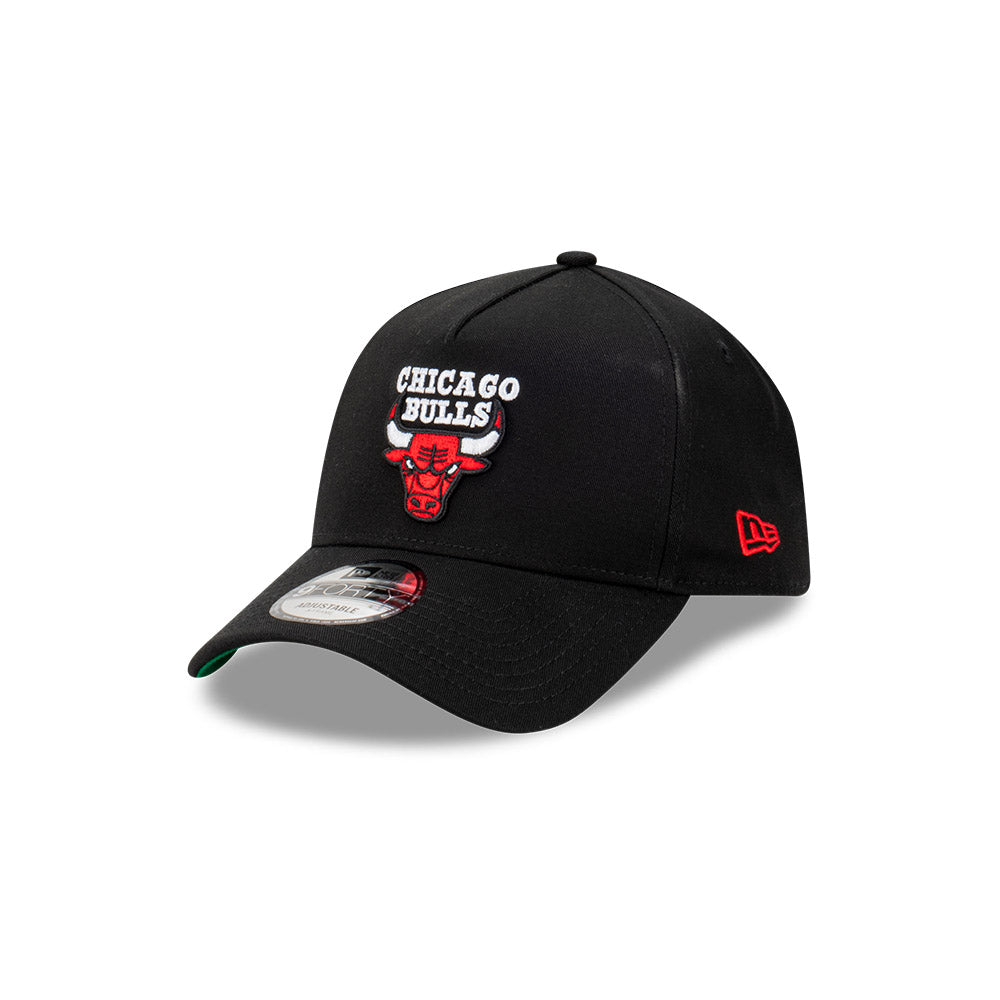 New Era 9FORTY Black A-Frame Snapback - Chicago Bulls