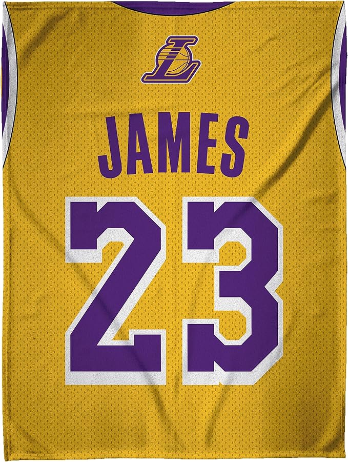 Los Angeles Lakers LeBron James 60" x 80" Raschel Throw Blanket