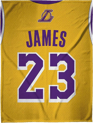 Los Angeles Lakers LeBron James 60" x 80" Raschel Throw Blanket