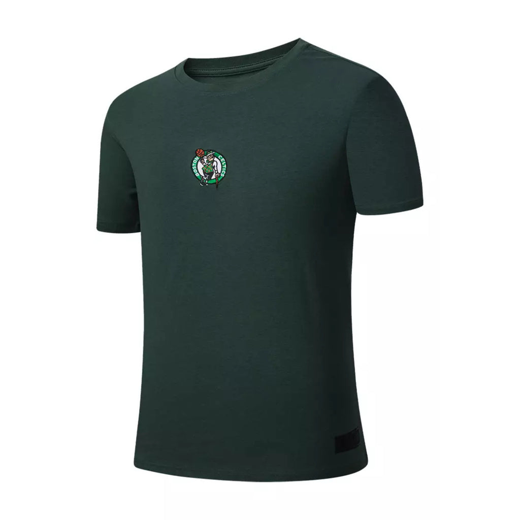 NBA Basics Embroidered Team Logo Loose Fit Mens T-Shirt - Boston Celtics