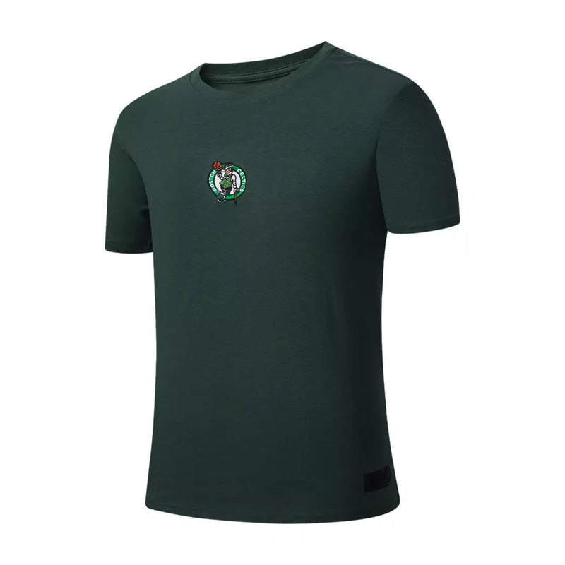 NBA Basics Embroidered Team Logo Loose Fit Mens T-Shirt - Boston Celtics