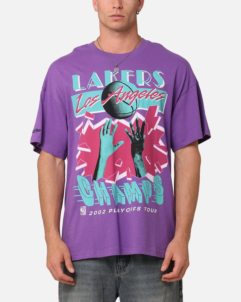 Mitchell & Ness Los Angeles Lakers 2002 Playoffs Tour T-Shirt