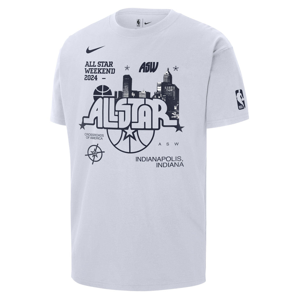 2024 NBA All-Star Weekend Essential Men's Nike NBA Courtside Max90 T-Shirt White