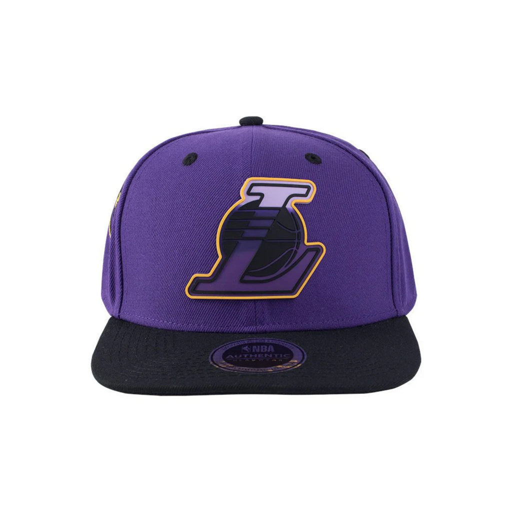 NBA Patch Logo Flex Fit Flat Cap - Los Angeles Lakers