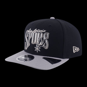 New Era San Antonio Spurs Nba Infilled Black 9Fifty Of Pcv Cap