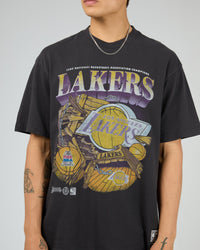 Mitchell & Ness Los Angeles Lakers Bevel Burst T-Shirt