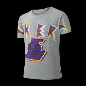 NBA Los Angeles Lakers Front Puff Print Oversized T-Shirt