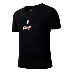 NBA Front Embroidery Loose Fit T-shirt - Chicago Bulls