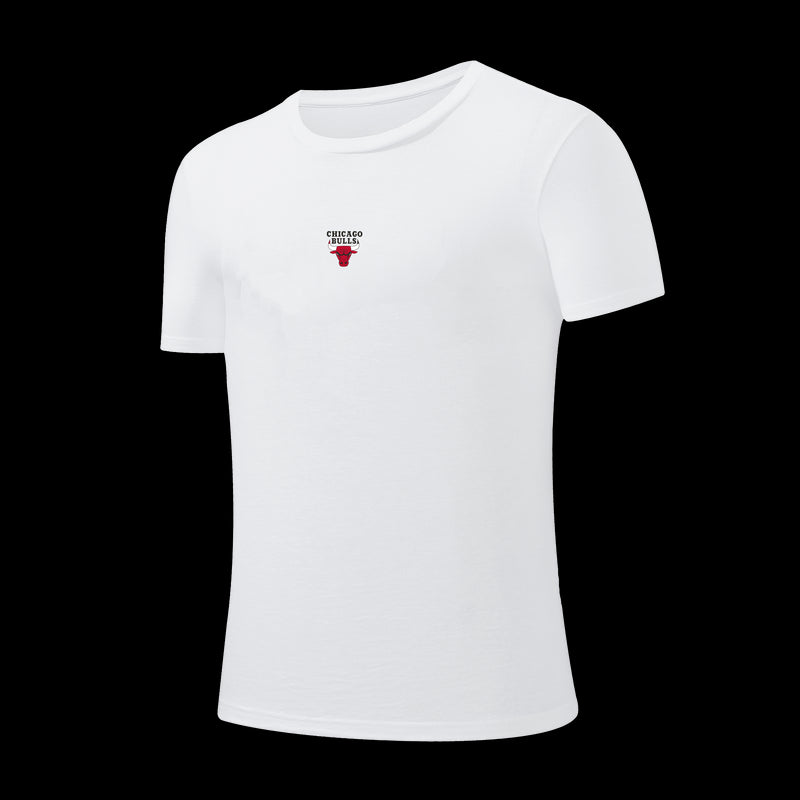 NBA Distressed Front Print Regular Fit T-Shirt - Chicago Bulls