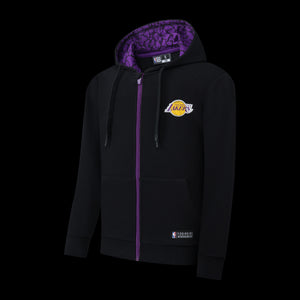 NBA Los Angeles Lakers Back Print Kids' Regular Fit Zipped Hoodie